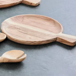 CASA Platos|Acacia Chic Plato Con Asa Natural