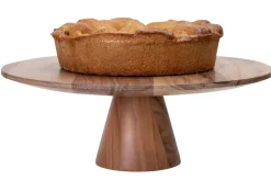 CASA Fuentes Para Servir|Acacia Soporte Para Pastel Natural