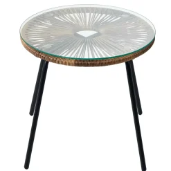 CASA Mesas Auxiliares De Jardín|Acapulco Mesa Lounge Natural