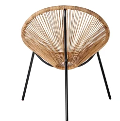 CASA Sillas Lounge|Acapulco Silla Lounge Negro, Natural