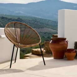 CASA Sillas Lounge|Acapulco Silla Lounge Negro, Natural