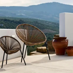 CASA Sillas Lounge|Acapulco Silla Lounge Negro, Natural