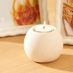 CASA Soprortes Para Velitas|Alba Soporte Para Vela Pequena Blanco