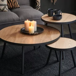 CASA Mesas Auxiliares|Alexis Mesa Auxiliar Negro, Natural