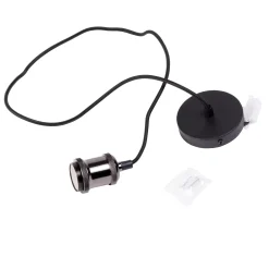 CASA Lamparas Colgantes|Alu Lampara Colgante Negro, Metal