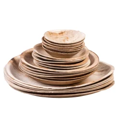 CASA Platos|Areca Leaf Cuencos Juego De 6 Natural