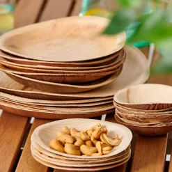 CASA Platos|Areca Leaf Platos Juego De 6 Natural