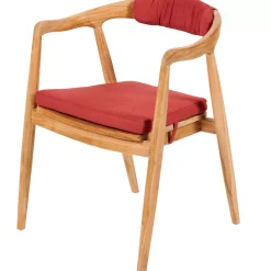 CASA Cojines De Jardín|August Cojin De Asiento Rojo