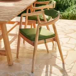 CASA Cojines De Jardín|August Cojin De Asiento Verde