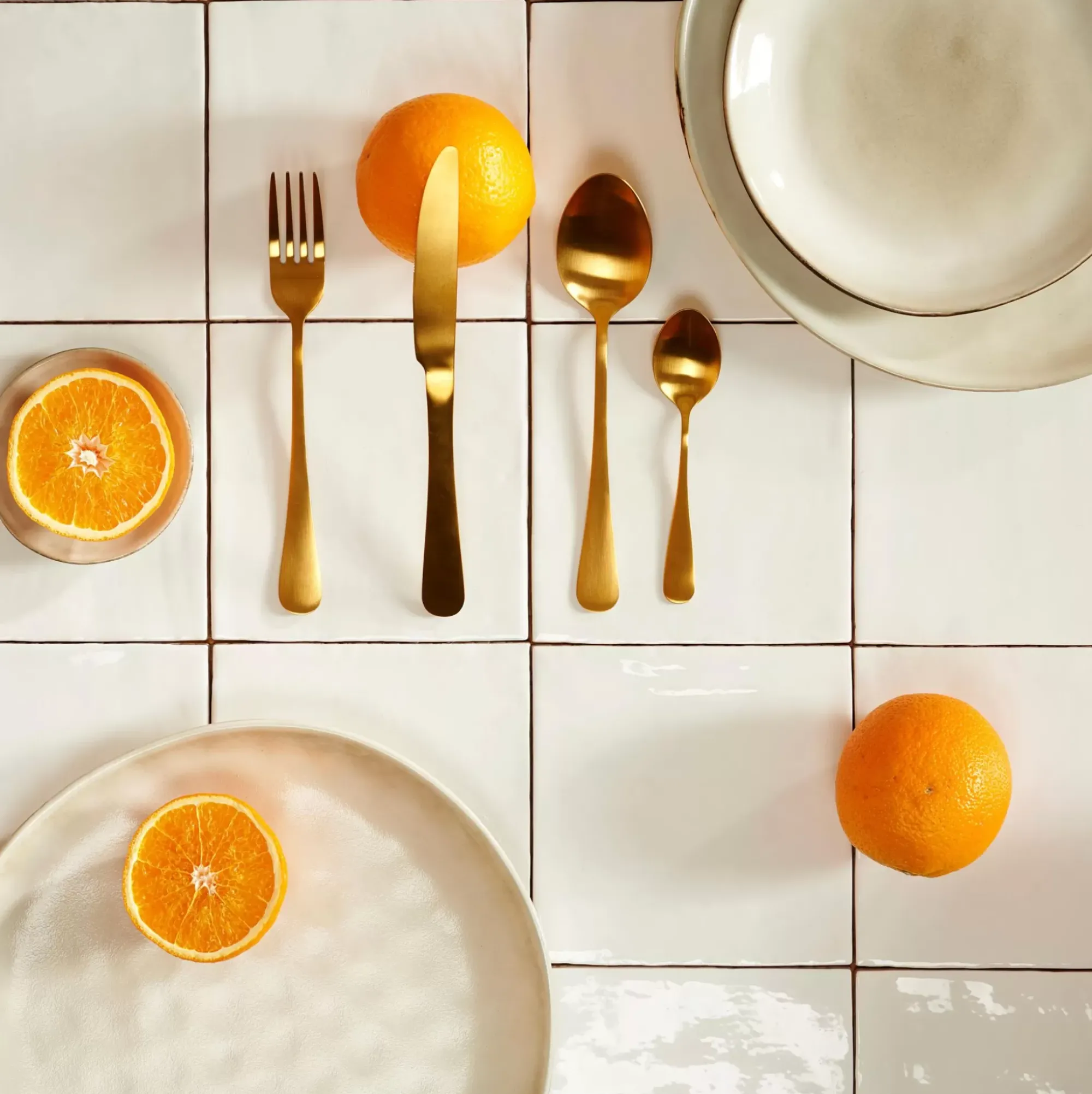 CASA Juegos|Axelle Cubierto De 16 Piezas Dorado