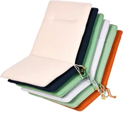 CASA Cojines De Jardín|Azur Cojines De Jardín Para Silla Pleg Negro