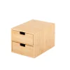 CASA Cajoneras|Bamboo Cajonera 2 Cajones Natural