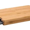 CASA Tablas De Cortar|Bamboo Tabla Para Cortar Con Recipiente Gris, Natural