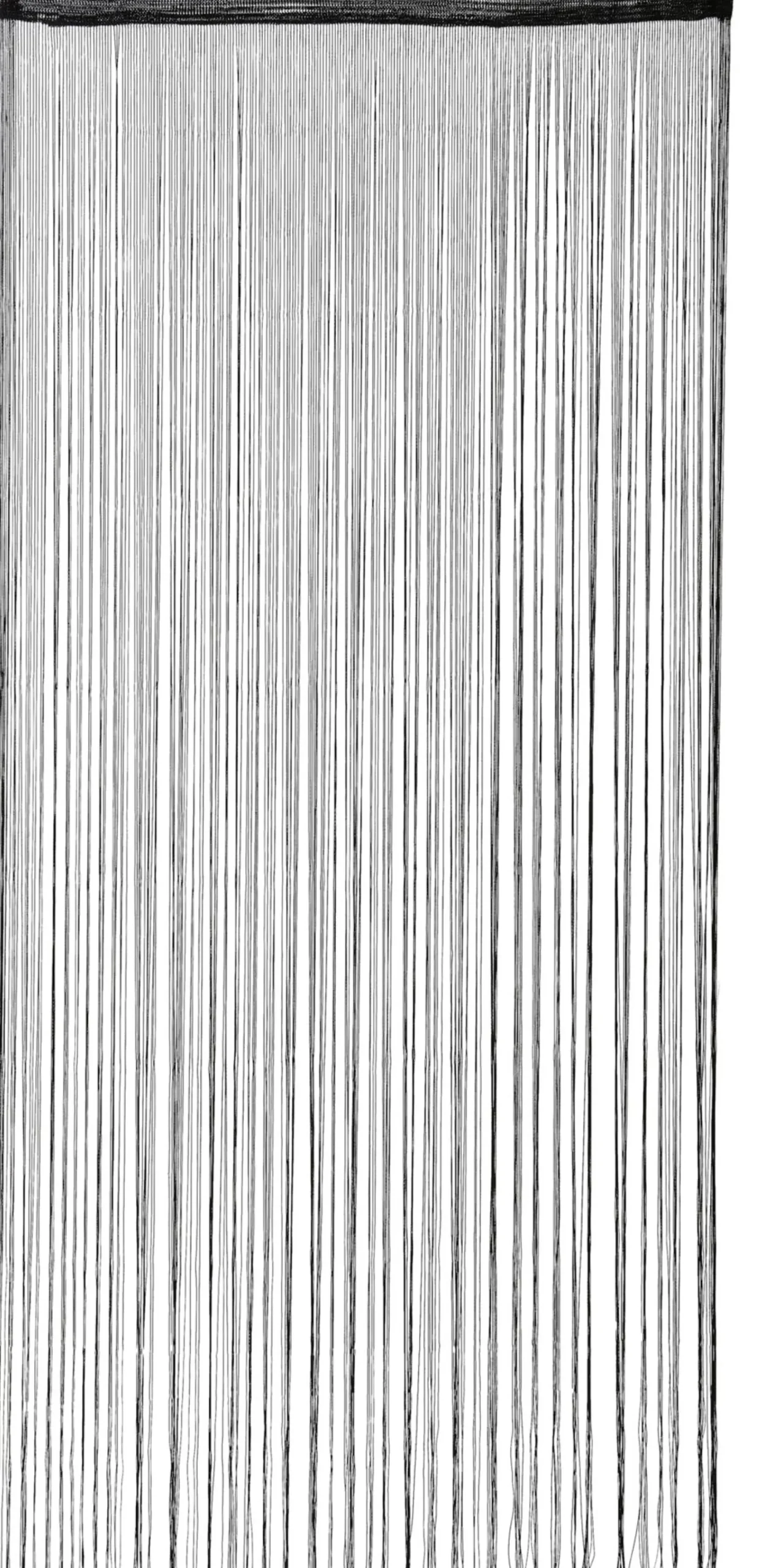 CASA Cortinas|Black Cortina De Flecos Negro