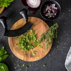 CASA Cuchillas Picadores|Black Herbo Set Picador Para Hierbas Negro, Natural