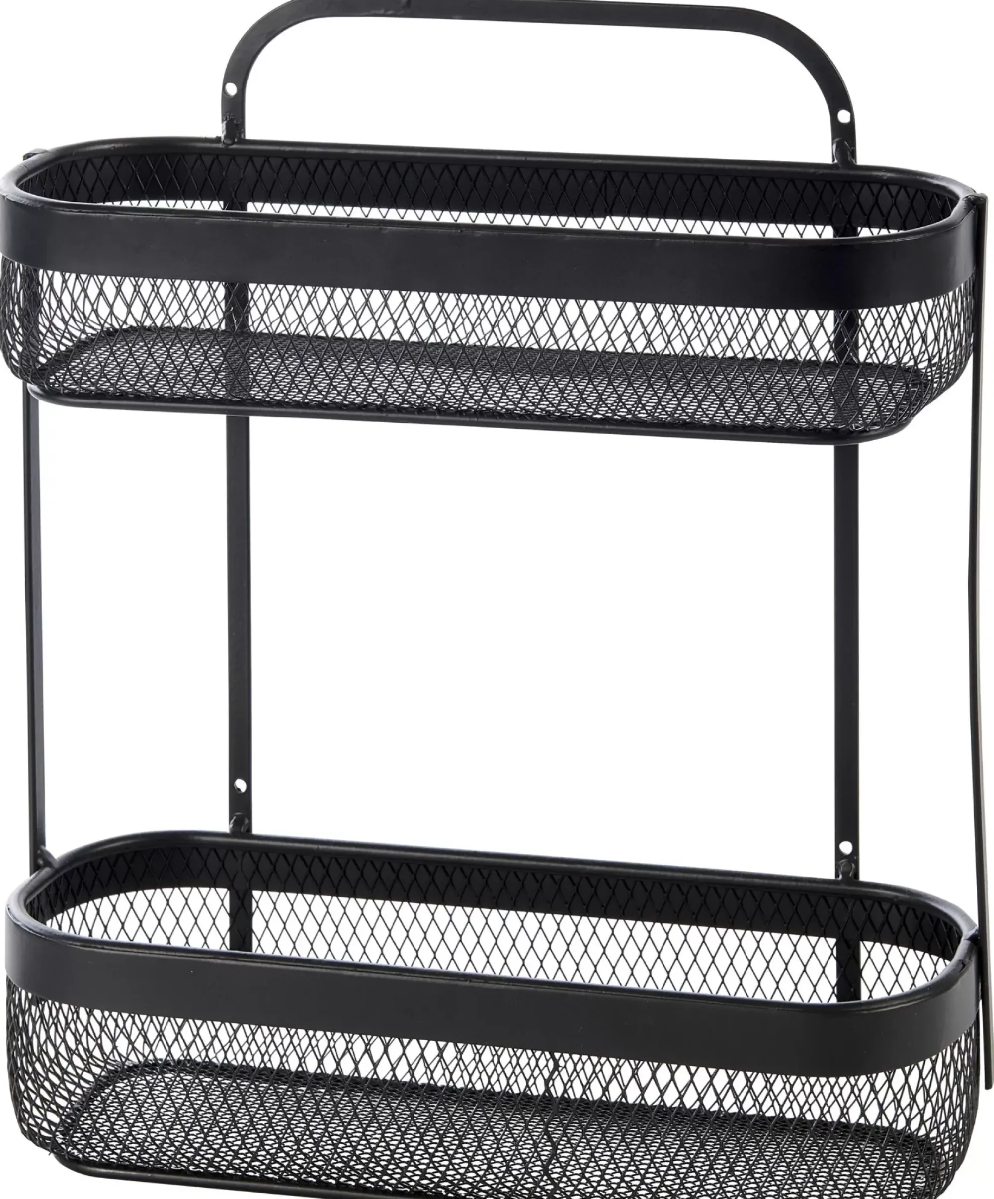 CASA Accesorios De Cocina|Black Lunar Cesta Ovalada De 2 Piezas Negro