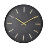 CASA Campanas|Black Reloj De Pared Negro
