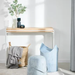 CASA Consolas|Blok Consola Blanco, Natural