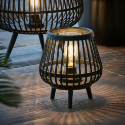 CASA Lamparas De Mesa|Bloq Lampara Led E27 2X Pila Aa No Incl.