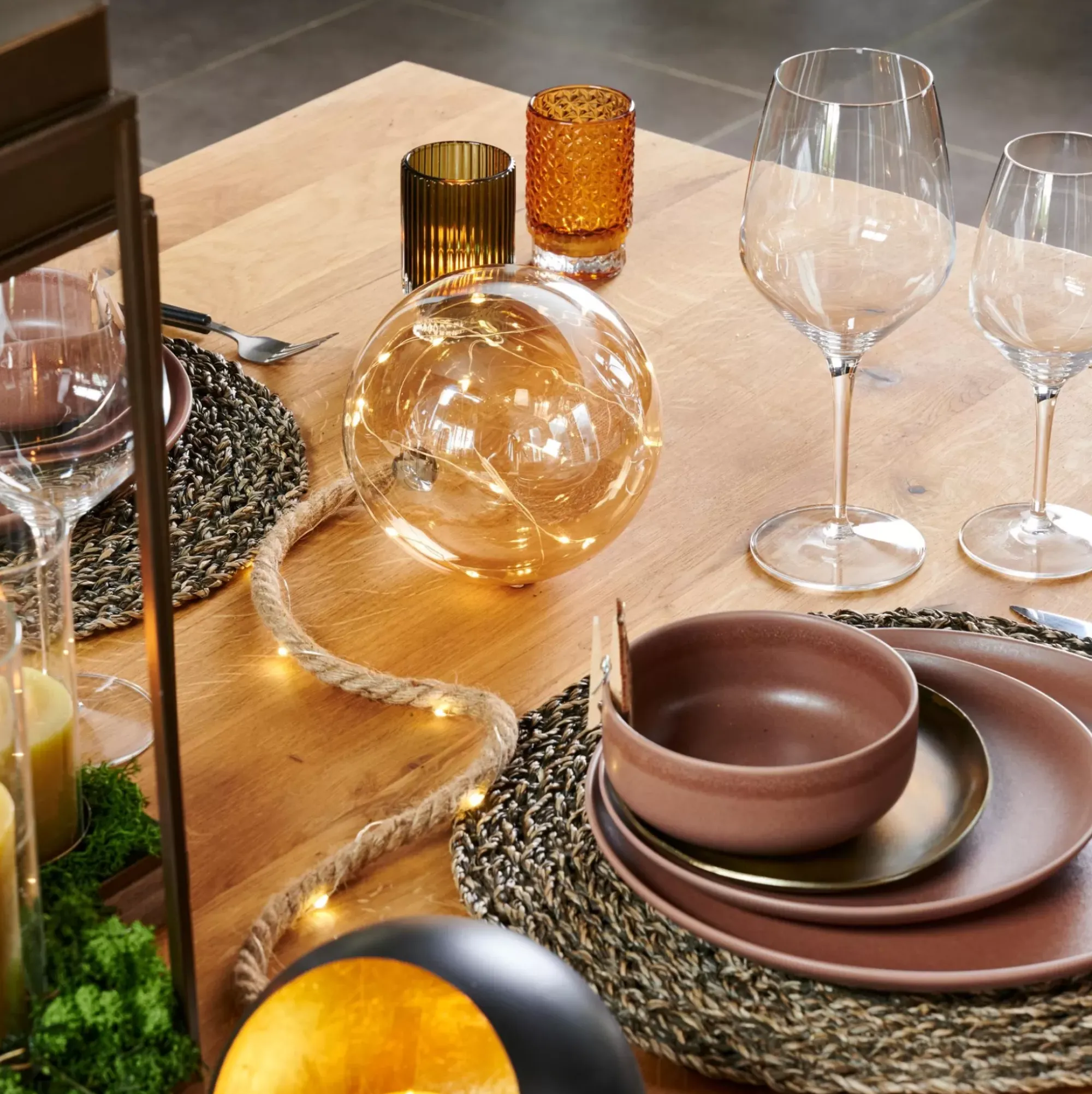 CASA Lámparas Led|Bloxem Bola Decorativa Con 21 Leds Dorado