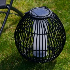 CASA Iluminación Exterior|Bo Lampara Solar Negro