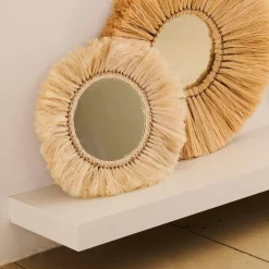CASA Espejos|Boho Espejo Natural