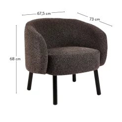 CASA Sofás|Boli Butaca Marron