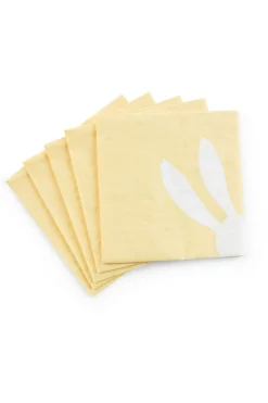 CASA Servilletas|Bunny Paquete De 20 Servilletas Amarillo
