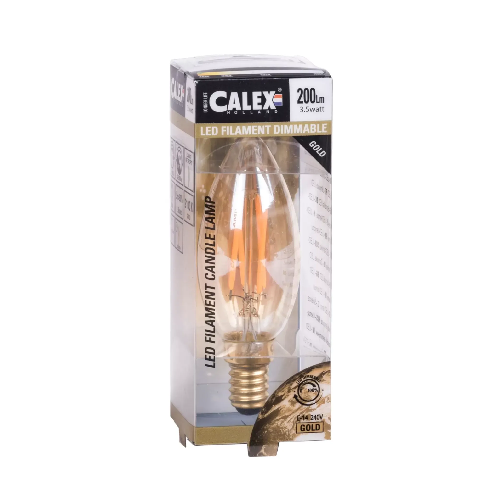 CASA Lámparas Led|Calex Bombilla Vela 2100K