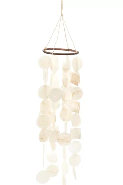 CASA Decoracion Colgante|Capiz Movil De Conchas Blanco