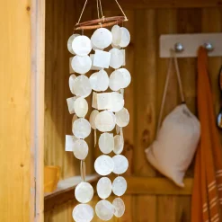 CASA Decoracion Colgante|Capiz Movil De Conchas Blanco