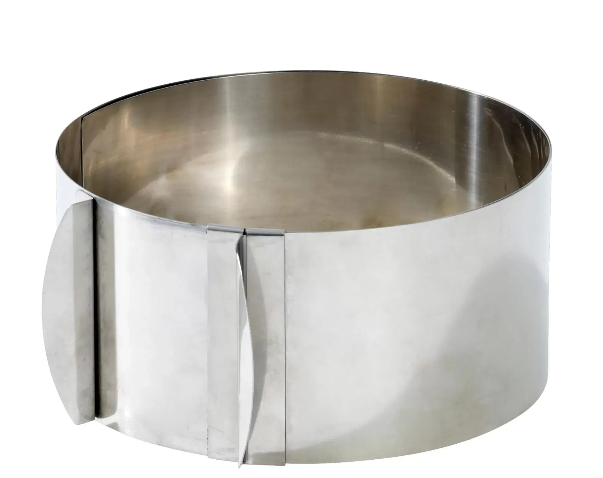 CASA Moldes|Caramella Molde Anillo Tarta Ajustable Plateado