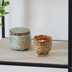 CASA Velas|Ceramic Vela En Maceta Marron