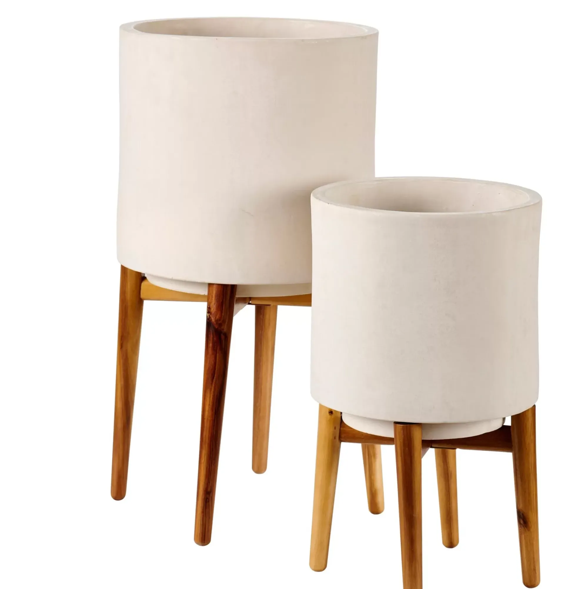 CASA Soportes Para Plantas|Chiaro Macetero Blanco