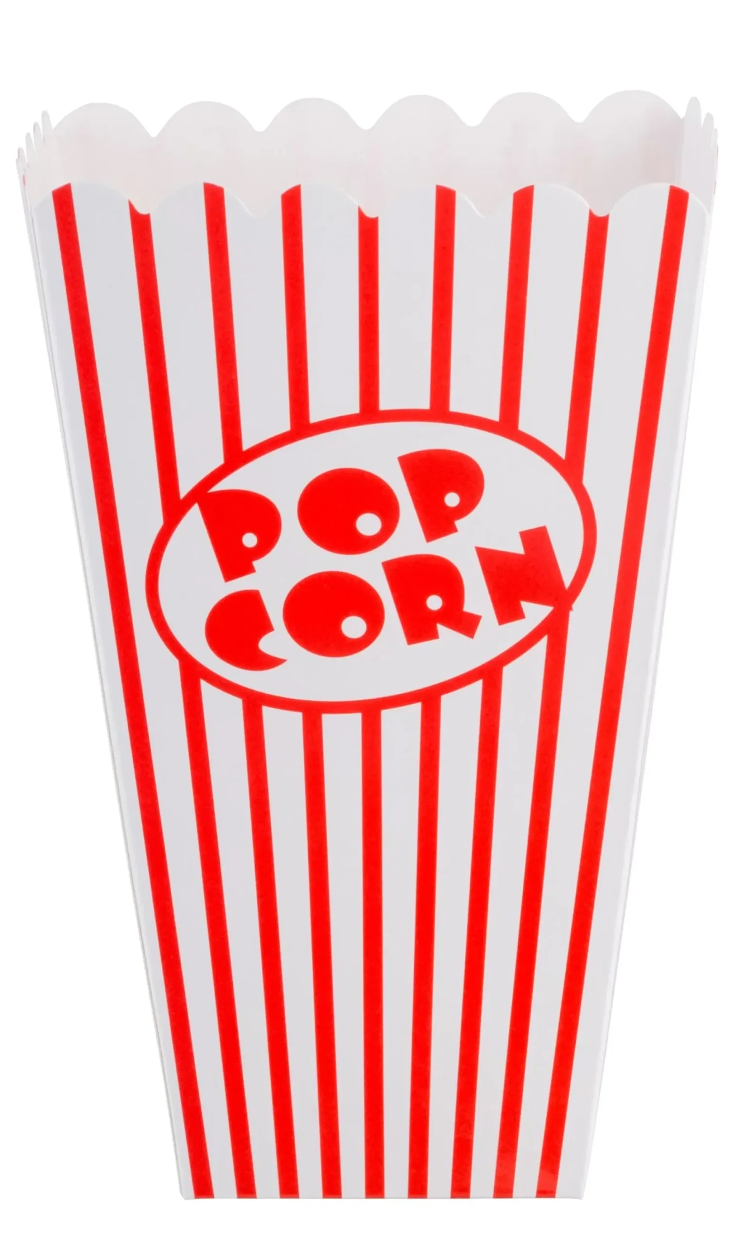 CASA Accesorios De Cocina|Cinema Vaso De Palomitas Juego De 8 Blanco, Rojo