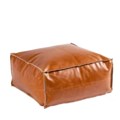 CASA Pufs|Cognac Puf Marron
