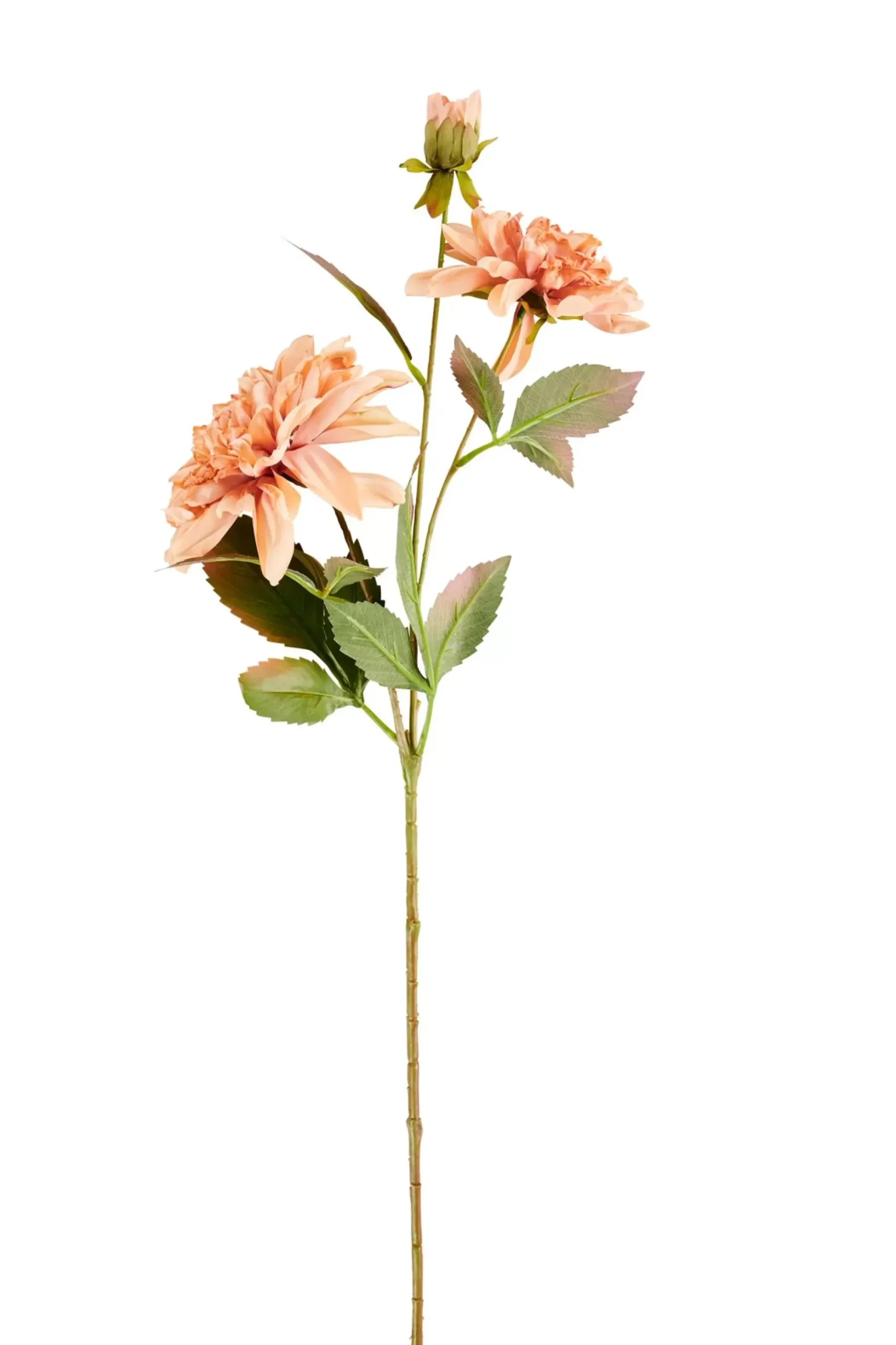 CASA Flores Artificiales|Dahlia Rama De Flores Melocoton