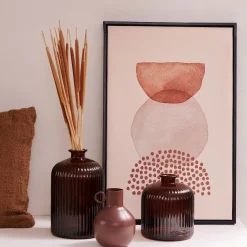 CASA Floreros|Daroca Florero Marron Oscuro