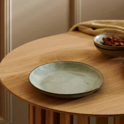 CASA Platos|Earth Lagoon Plato De Postre Verde Claro