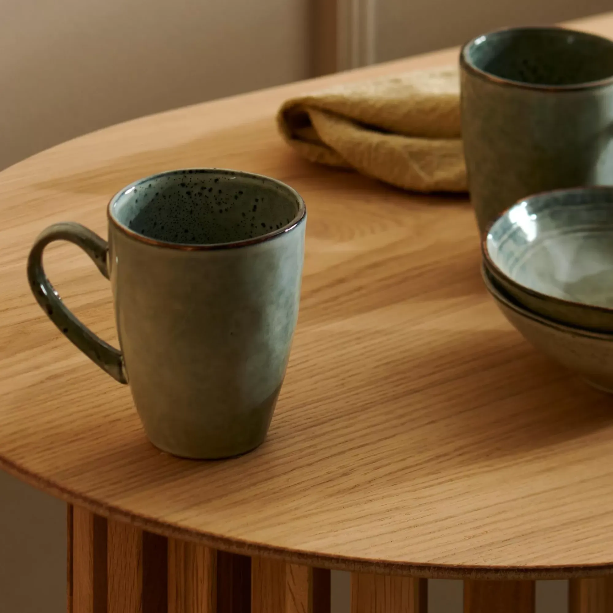 CASA Tacitas|Earth Lagoon Taza Con Asa Verde Claro