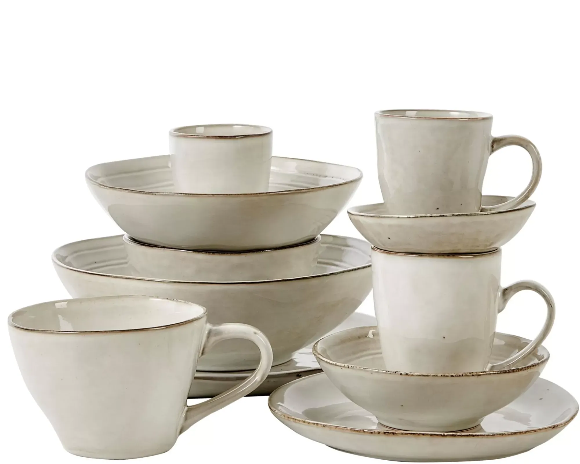 CASA Tacitas|Earth Marl Taza Con Asa Crema