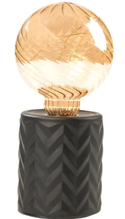 CASA Lamparas De Mesa|Eden Lampara Decorativa Negro