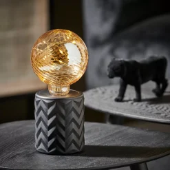 CASA Lamparas De Mesa|Eden Lampara Decorativa Negro