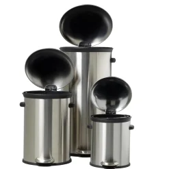 CASA Cubos De Basura|Elegance Cubo Con Pedal 12L Plateado