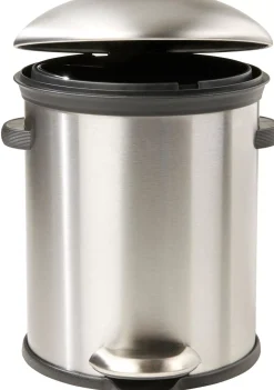 CASA Papeleras|Elegance Cubo Con Pedal 5L Plateado