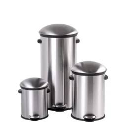 CASA Cubos De Basura|Elegance Cubo Con Pedal 30L Plateado