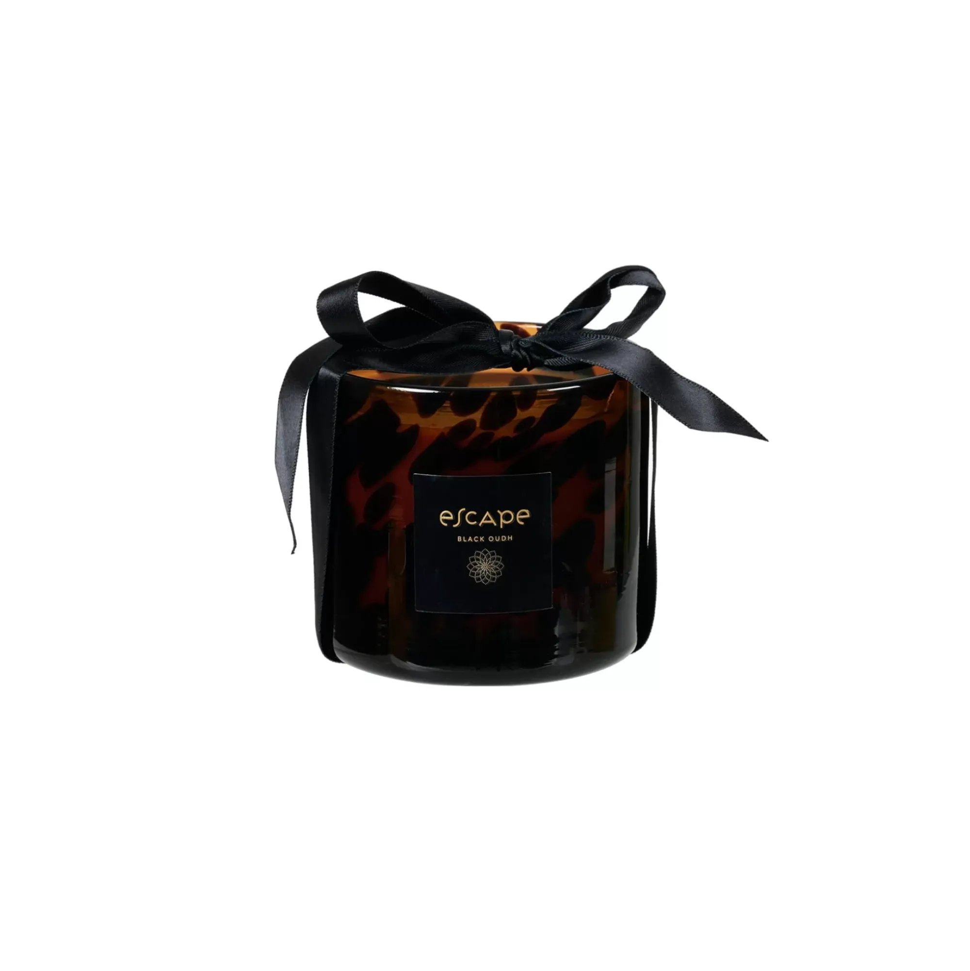 CASA Velas|Escape Black Oudh Vela Perfumada En Vaso Negro, Marron, Multicolor