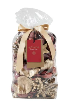 CASA Articulos Aromáticos|Escape Golden Bliss Popurri Burdeos