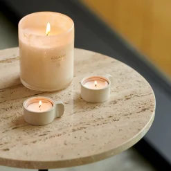 CASA Velas|Escape World Goa Vela Perfumada En Vaso Blanco, Color Rosa Viejo