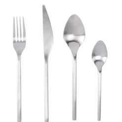 CASA Juegos|Etna Satin Cubierto De 16 Piezas Plateado